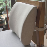 办公室座椅腰垫纯色简约现代慢回弹记忆棉可拆洗腰枕靠垫护腰靠枕