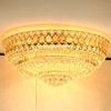 S金客厅水晶灯现代简约led吸顶灯圆形黄色餐厅水晶灯卧室灯饰