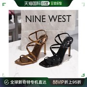韩国直邮ninewest凉鞋，女士皮革材质时尚，潮流个性简约nw400玖熙