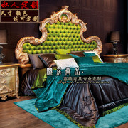 欧式实木床婚床公主床，高端奢华别墅雕花，卧室布艺双人床主卧床定制