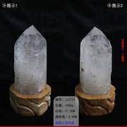 东海天然白水晶(白水晶)柱，原石居家办公玄关，摆件高品质六棱柱消磁石保