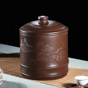 宜兴紫砂茶叶罐大码号手工，醒茶器米桶，缸七子饼普洱存储陶瓷