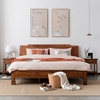 新中式实木床简约主卧老榆木，加厚双人床1.5米1.8米储物床卧室家具