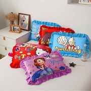 儿童枕头卡通水晶绒幼儿园枕头套宝宝枕头芯四季通用小孩枕头套装