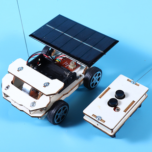 diy太阳能遥控车科技小制作小发明中小学生，手工组装材料创新作品