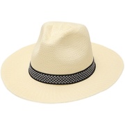 户外牛仔帽子男士夏天遮阳帽防晒太阳帽大沿草帽，钓鱼休闲潮沙滩帽