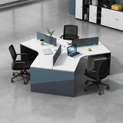 创意办公桌职员桌3/5/7多人位员工职工位办公室桌椅组合办公家具