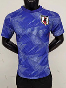 日本队主场蓝色球衣2223足球，服修身男定制印号字跑步运动队服