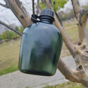78军迷户外运动战术水壶，tritan夏令营便携露营背挎式水杯透明扁壶