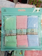 韩国进口竹纤维毛巾面巾清洁洗脸巾，柔软舒适耐用成人，儿童适用3p装