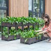 阳台蔬菜种植箱特大种菜盆户外花盆长方形种植盆塑料花箱庭院花槽