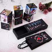 抖音网红弹跳盒子创意，惊喜礼物盒diy手工礼盒，情人节新奇生日礼物