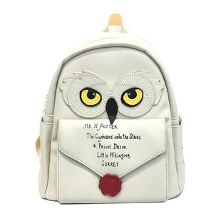动漫周边哈利波特猫头鹰，书包红花信封小背包，学生时尚休闲书包