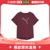 日本直邮PUMA EVOSTRIPE 女装酒红色深红色运动短袖T恤 678389-22