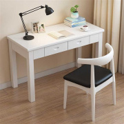 实木白色书桌中式家用写字台学生桌子卧室学习桌办公桌台式电脑桌