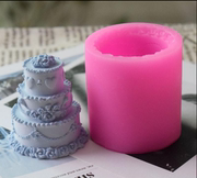 三层手工皂液体硅胶模具蛋糕装饰模具蛋糕模型蜡烛硅胶模具
