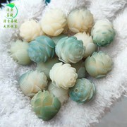 菩提莲花饰品天然菩提，原籽雕刻莲花散珠配件佛珠，念珠文玩diy配饰