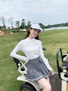 高尔夫服装女韩版高尔夫长袖女高尔夫，女裙套装网球服显瘦弹力golf