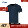 ASICS亚瑟士运动上衣男针织时尚套头柔软舒适圆领跑步短袖T恤