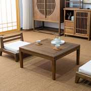 寻匠老榆木方桌榻榻米小飘窗茶几实木矮桌子简约日式炕桌和室