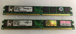 金士顿 DDR2 800 2G KVR800D2N6/2G 窄版 台式机内存