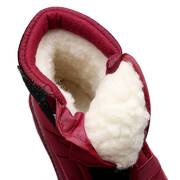 冬季加厚雪地靴女加绒平底棉鞋送父母保暖防滑老人鞋轻便防寒棉靴