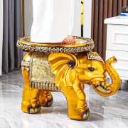 大象换鞋凳欧式现代家用落地摆件门口创意穿鞋凳客厅装饰乔迁
