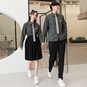 韩版校服套装英伦学院风春季运动会班服制服西装高中学生毕业服装