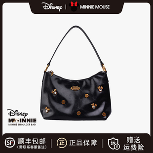 Disney/迪士尼欧美时尚镶钻托特包通勤单肩斜挎包高级感女包