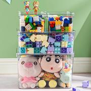 玩具收纳箱家用儿童，乐高积木毛绒玩偶，整理箱透明娃娃杂物收纳盒子