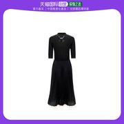 99新未使用香港直邮pradaprada女士，黑色短袖连衣裙