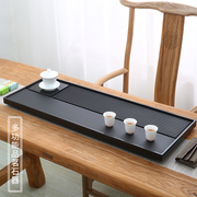 天然整块乌金石头茶盘家用现代简约日式茶台石材茶海功夫茶具托盘