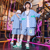 儿童街舞潮服嘻哈男童套装hiphop宽松T恤夏炫酷女童街舞演出潮装