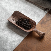 木质手工茶则茶荷茶铲茶道六君子复古茶勺实木，茶具配件取茶器