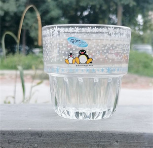 企鹅玻璃杯日式高颜值小容量耐高温冷萃杯子家用客厅潮牌简约卡通