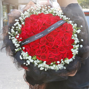 红玫瑰花束鲜花速递温州同城鹿城瓯海瑞安乐清龙湾生日告白送花店