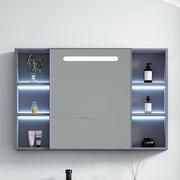 高档上龙智能镜柜挂墙式卫生间镜子带置物架厕所浴室镜带灯单独壁
