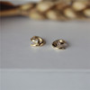 白小c韩国进口黄金14k10k金耳环镶钻小钉子设计耳骨耳扣耳圈