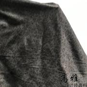 黑色豹纹麂皮绒布料 沙发布外套衣服装面料 diy手工包包窗台垫