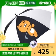 韩国直邮Kakao雨伞推杆设计图案印花拼接阻隔紫外线双层面料牢固
