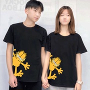 2020加菲猫联名t恤短袖合作款情侣装夏装男女男卡通动漫T恤