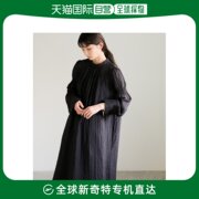日本直邮selectmoca女士春夏，长款连衣裙高领设计纤维与尼龙混