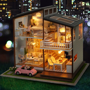 智趣屋diy小屋手工房子模型拼装木制大型别墅送创意女孩玩具礼物