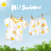 婴儿夏季套装短袖宝宝，薄款女童夏装男童纯棉衣服，幼儿洋气短裤童装