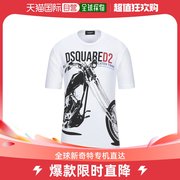 美国直邮dsquared2男士上装，t恤短袖圆领纯色男装