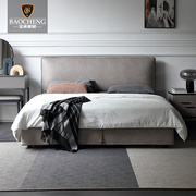 北欧科技布床简约现代1.8米双人，储物床小户型，软床意式极简布艺床