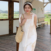 白色吊带连衣裙女夏季法式初恋甜美长裙，超仙森系气质裙子