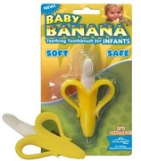 美国Baby banana香蕉牙刷牙胶 鲨鱼牙刷牙胶 婴儿牙胶咬胶乳牙刷