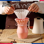 Bincoo手冲咖啡壶套装蛋糕折纸滤杯陶瓷分享壶咖啡过滤器器具家用