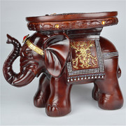 品摆件装饰品欧式大象换鞋凳创意仿红木家具凳子树脂工艺